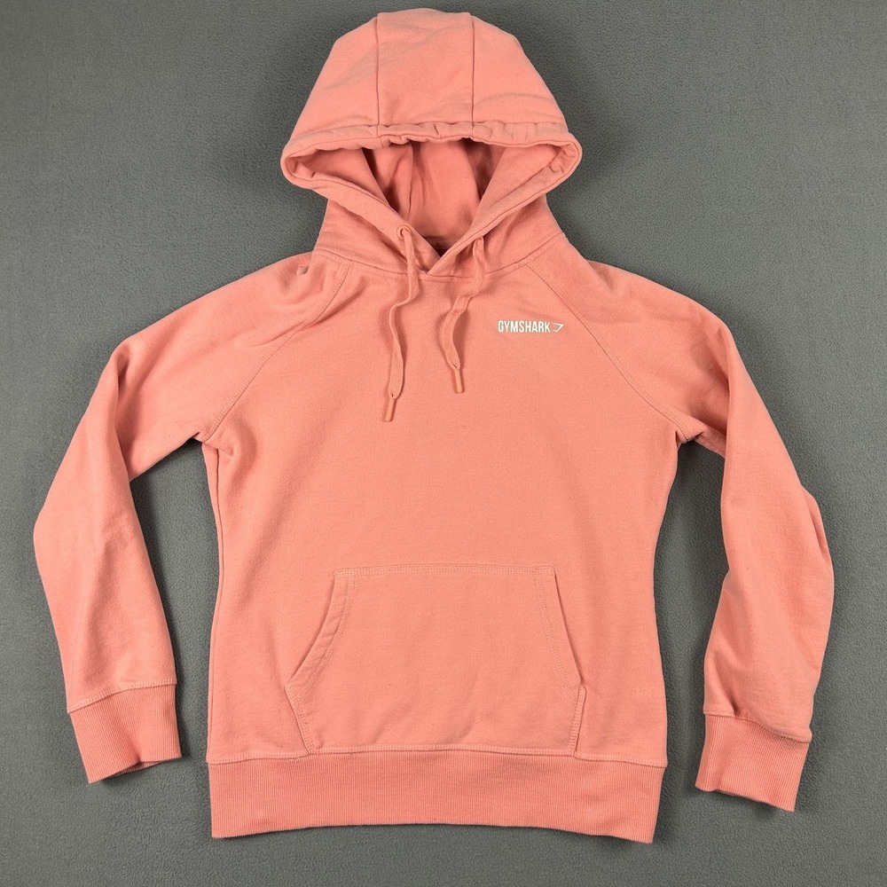 Gymshark‎ Hoodie Womens Small Athletic Gym Pull Over Pink Sweatshirt Fleece